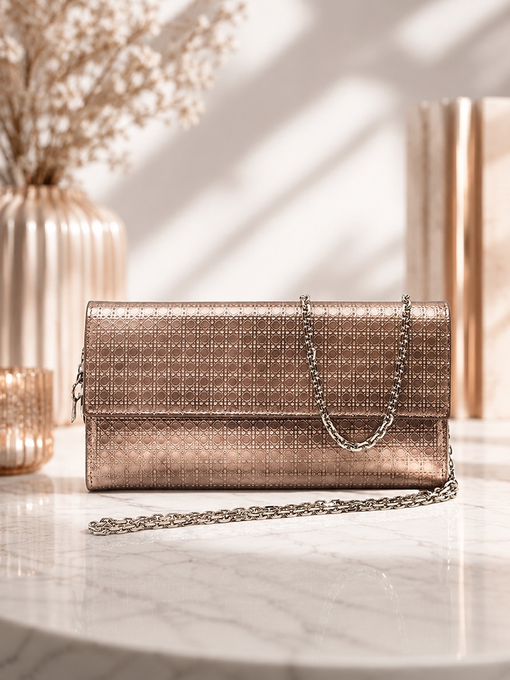 Christian Dior | Lady Dior Rose Gold Micro-Cannage | Full Inclusion